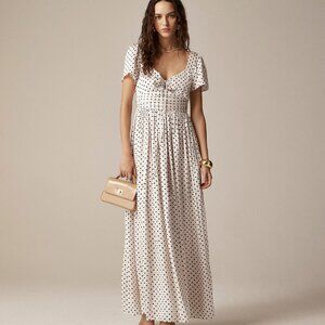 J.Crew Collection Polkadot Maxi Dress